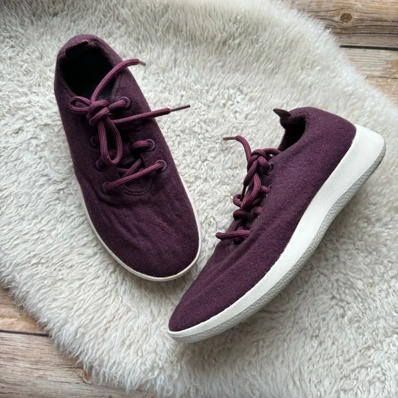 Allbirds Women’s Merino Wool Running Shoe in Berry Purple - Picture 11 of 12
